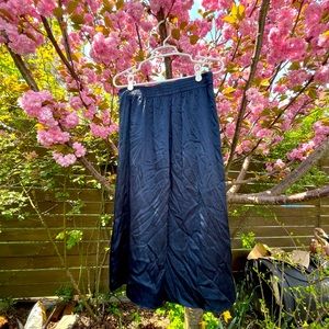 Navy silk Acne pants - the most comfortable!